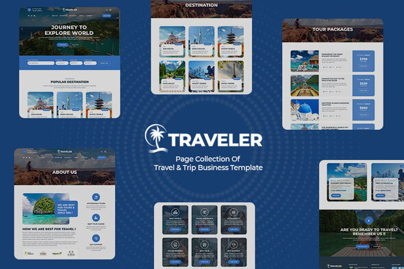 Traveler – Travel & Trip Business Elementor Template Kit