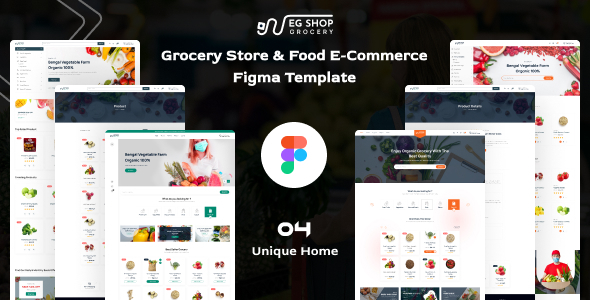 EG Shop Grocery - Multipurpose eCommerce Figma Template product preview