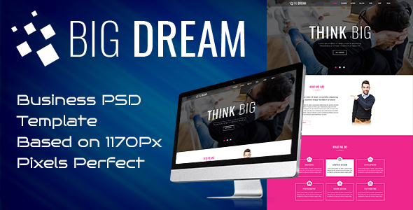 Bigdream One Page Business Psd Template