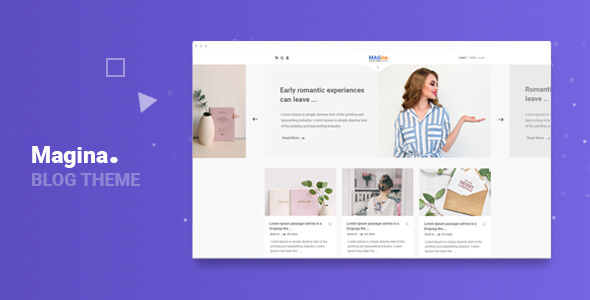 Magina-Responsive Modern Minimal Blog product preview