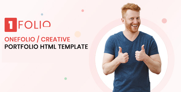 Onefolio - Creative Portfolio HTML Template listing image