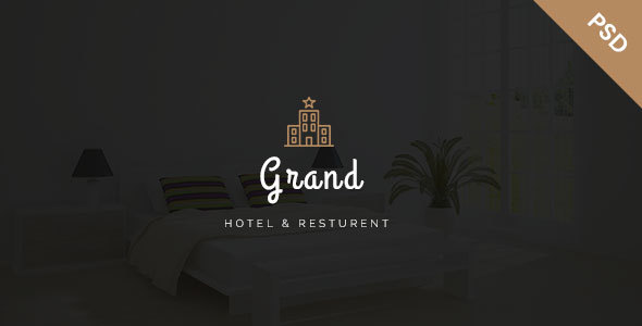 Grand - Hotel & Resturent PSD Template listing image