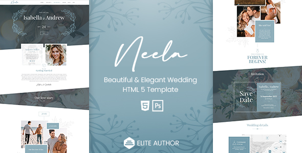 Neela - One-Page/Multi-page Wedding HTML5 Template listing image