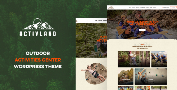 Preview image for Activland - Outdoor Activities WordPress Theme