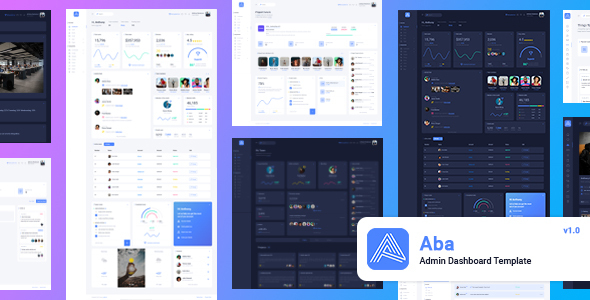 Product preview supplied for Aba - Responsive Bootstrap 4 Admin Template
