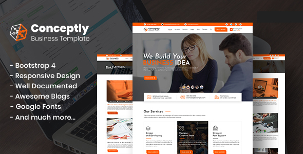 Preview image for Conceptly - Business Multipurpose HTML template