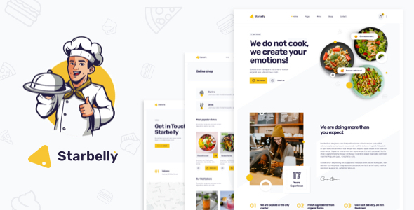 Starbelly - Restaurant & Cafe HTML Template product preview