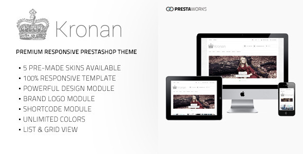 Kronan - Responsive PrestaShop Theme product preview