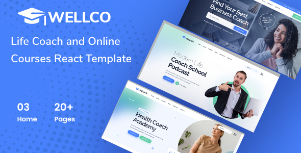 Wellco - Coach Online Courses Nextjs product preview