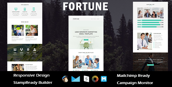 FORTUNE - Multipurpose Responsive Email Template + Stampready Builder listing image
