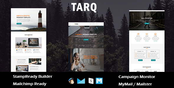 Tarq - Multipurpose Responsive Email Template With Online StampReady Builder Access
