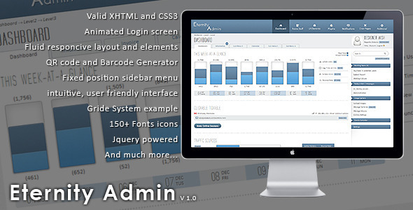 Preview image for Eternity Admin Theme