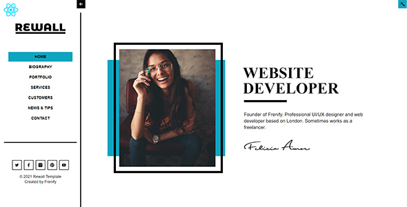 Rewall – Pesonal Portfolio React, NextJS Template