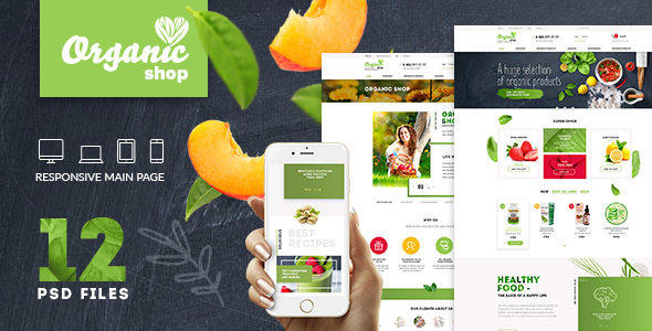 Organic | Organic Food & Cosmetics | PSD Template