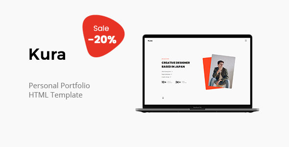 Kura - Personal Portfolio Template product preview
