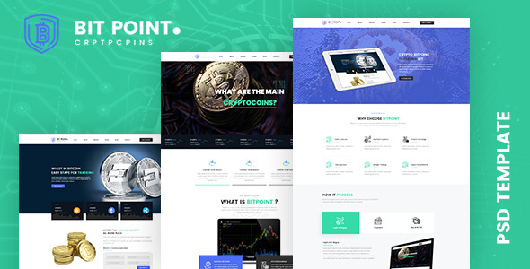 BitPoint- Crypto Currency PSD Template