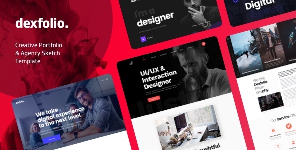 Dexfolio - Creative Portfolio & Agency Sketch Template