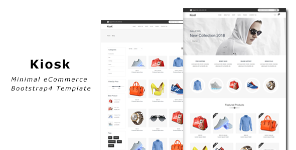 Product preview supplied for Kiosk - eCommerce Bootstrap4 Template