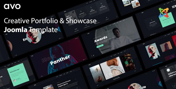 Preview image for Avo - Creative Agency & Showcase Portfolio Joomla 6 Template