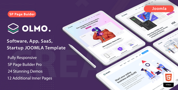 OLMO - Software & SaaS Joomla 6 Template