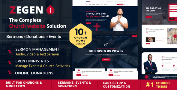 Zegen - Church, Charity & Religious Organization WordPress Theme