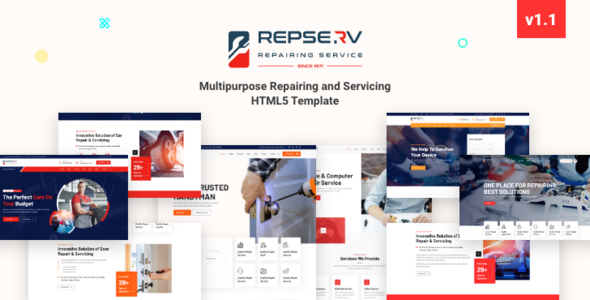 Repserv | Multipurpose Servicing and Repairing HTML5 Template listing image