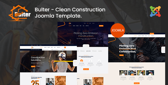 Bulter - Clean Construction Joomla 6 Template