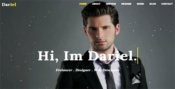 Dariel-Personal Portfolio HTML Template