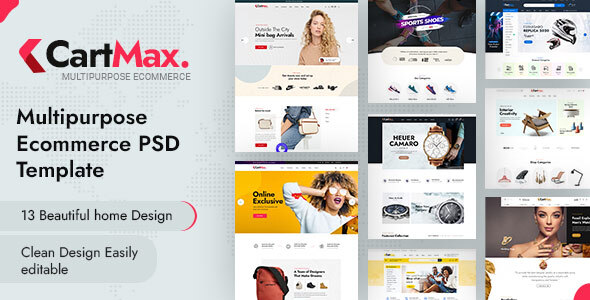 Cartmax -  Multipurpose Ecommerce PSD Template