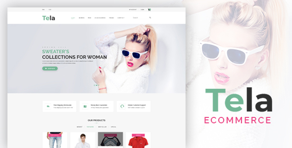 Tela - Fashion eCommerce PSD Template