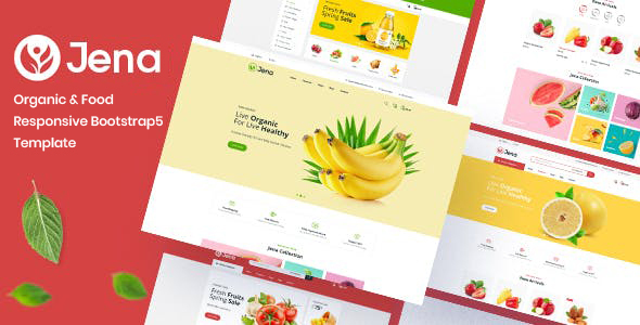 Jena - Organic Food Store Website Template Using Bootstrap 5 listing image