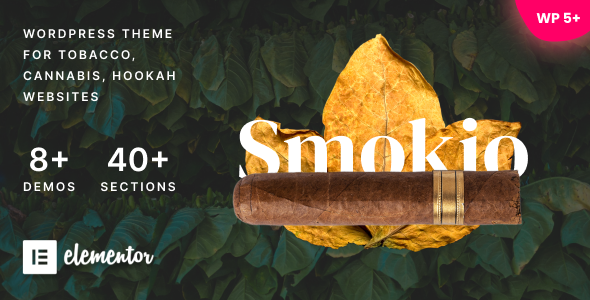 Smokio - Tobacco & Cannabis WordPress Theme listing image