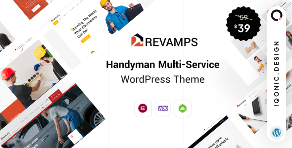 Revamps - Handyman WordPress Theme for Service Businesses