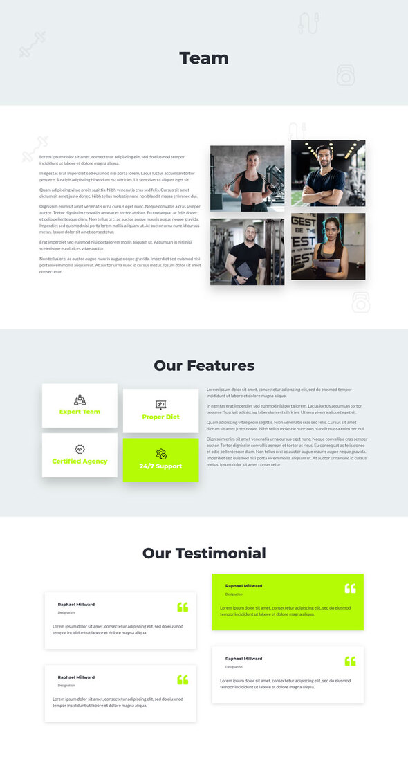 Primgym - Sport & Fitness Elementor Template Kit