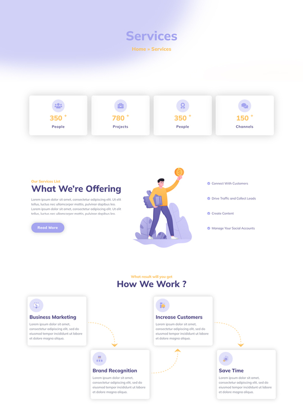 Salegure - Social Media Marketing Agency Elementor Template Kit