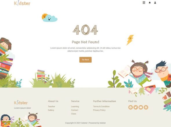 Kidster - Preschool & Childcare Elementor Template Kit