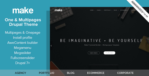 Make - Multipurpose One/Multipage Drupal Theme