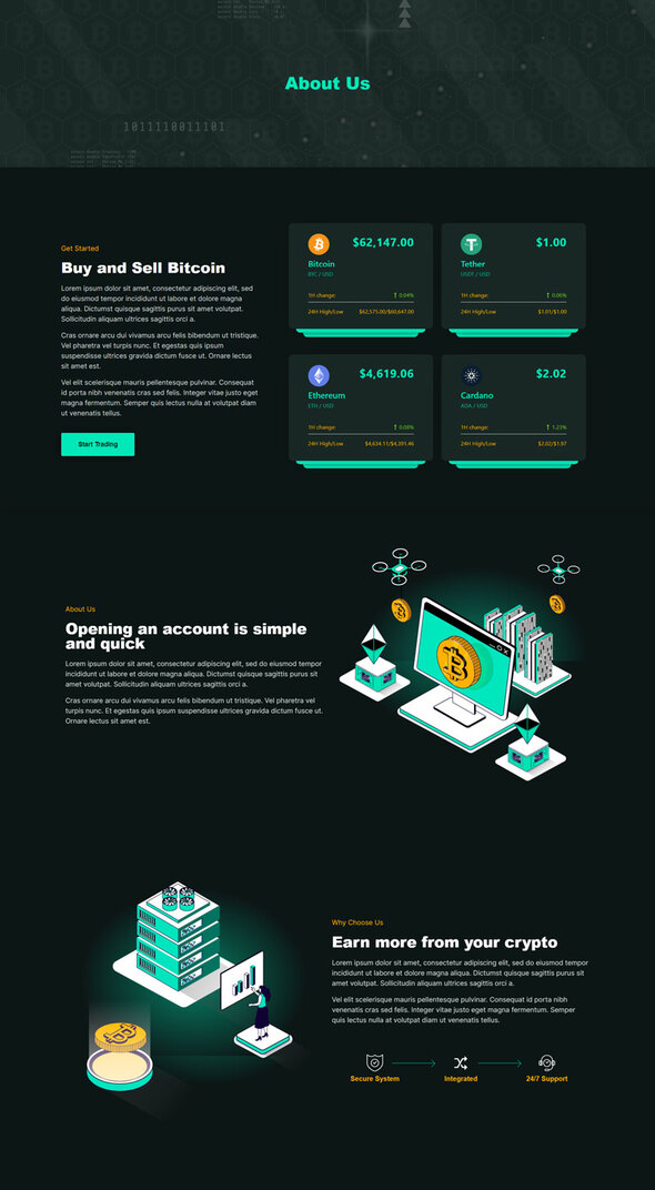 Ndcoin - Cryptocurrency & Blockchain Technology Elementor Template Kit listing image