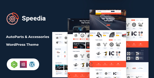 Speedia - AutoParts & Accessories WordPress Theme product preview