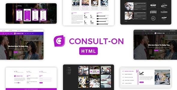 Consulton One Page Business Consulting Corporate Html Template