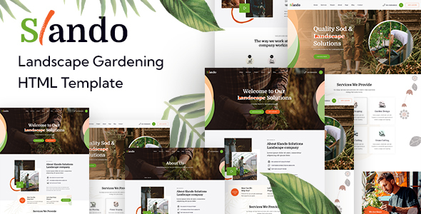 Slando - Landscape Gardening HTML Template listing image