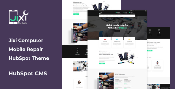 Jixi - Computer, Mobile Repair HubSpot Theme listing image
