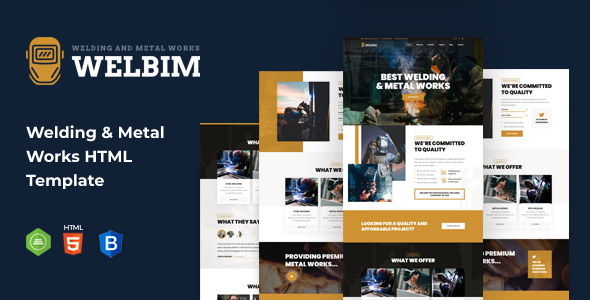 Welbim - Welding Services HTML Template listing image