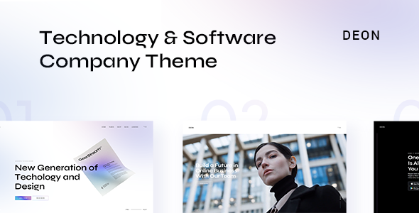 Deon - Technology and Software Company WordPress Theme