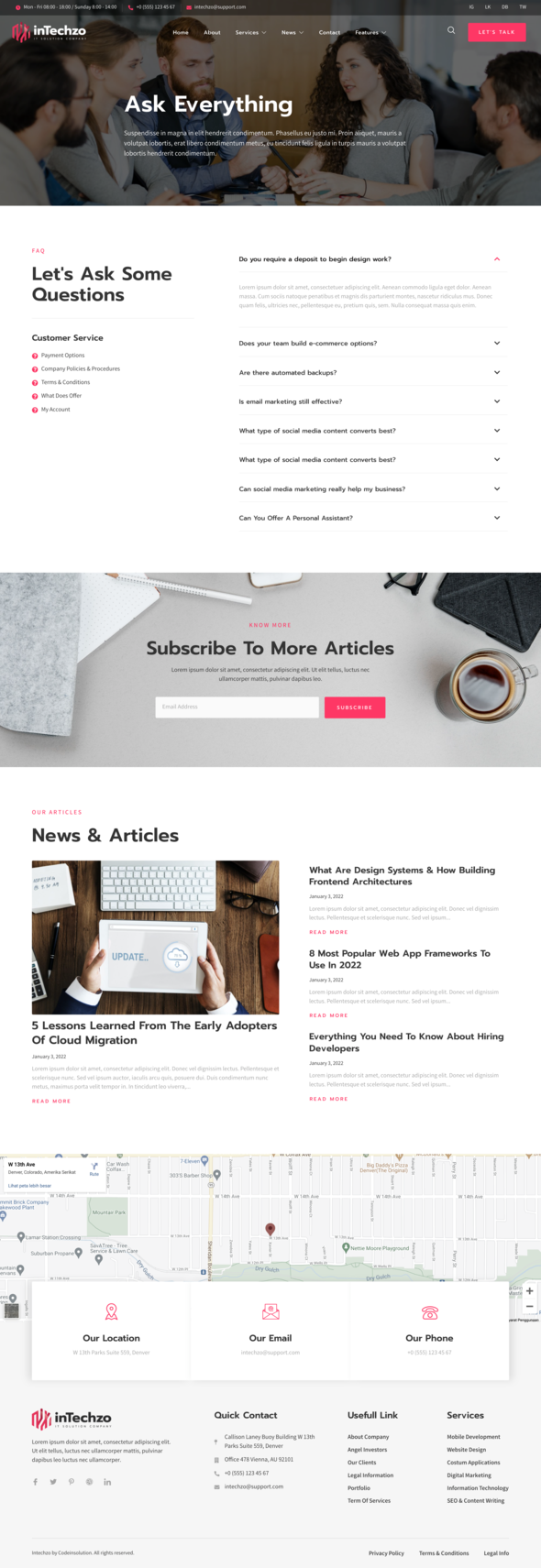 inTechzo - Startup & IT Company Elementor Template Kit listing image