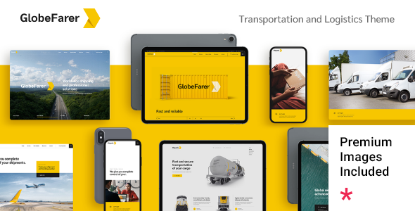 GlobeFarer - Transportation and Logistics WordPress Theme product preview