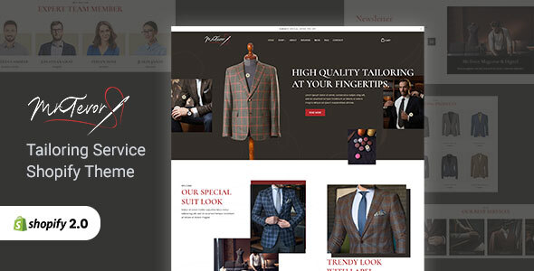 MrTevor - Blazer Clothing and Fashion Shopify Theme