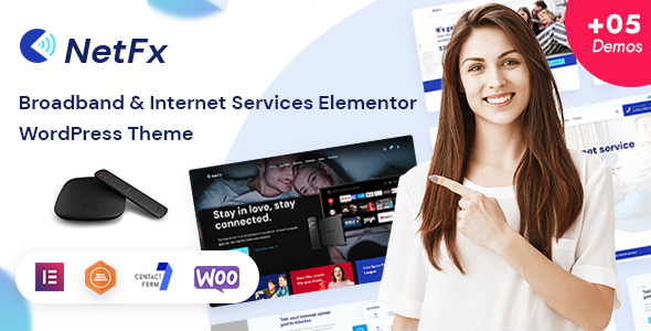 Netfx - Internet Service WordPress Theme listing image