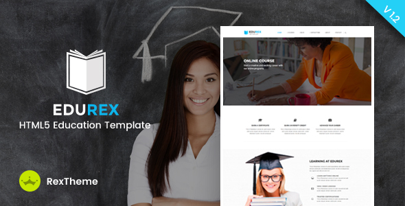 Preview image for EduRex - Education & Courses HTML Template