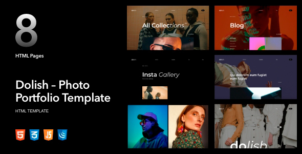 Dolish – Photography Portfolio HTML Template